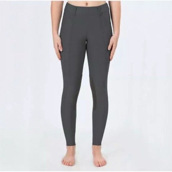 Irideon Issential Cargo Knee Patch Riding Jodhpur Pants M Graphite Gray Stretchy - Picture 1 of 16